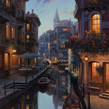 Схема вышивки «Ночной город 2»