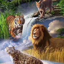 Схема вышивки «Звери»