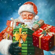 Схема вышивки «санта»