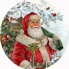 Схема вышивки «санта»