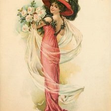 Схема вышивки «Dama Antiga»