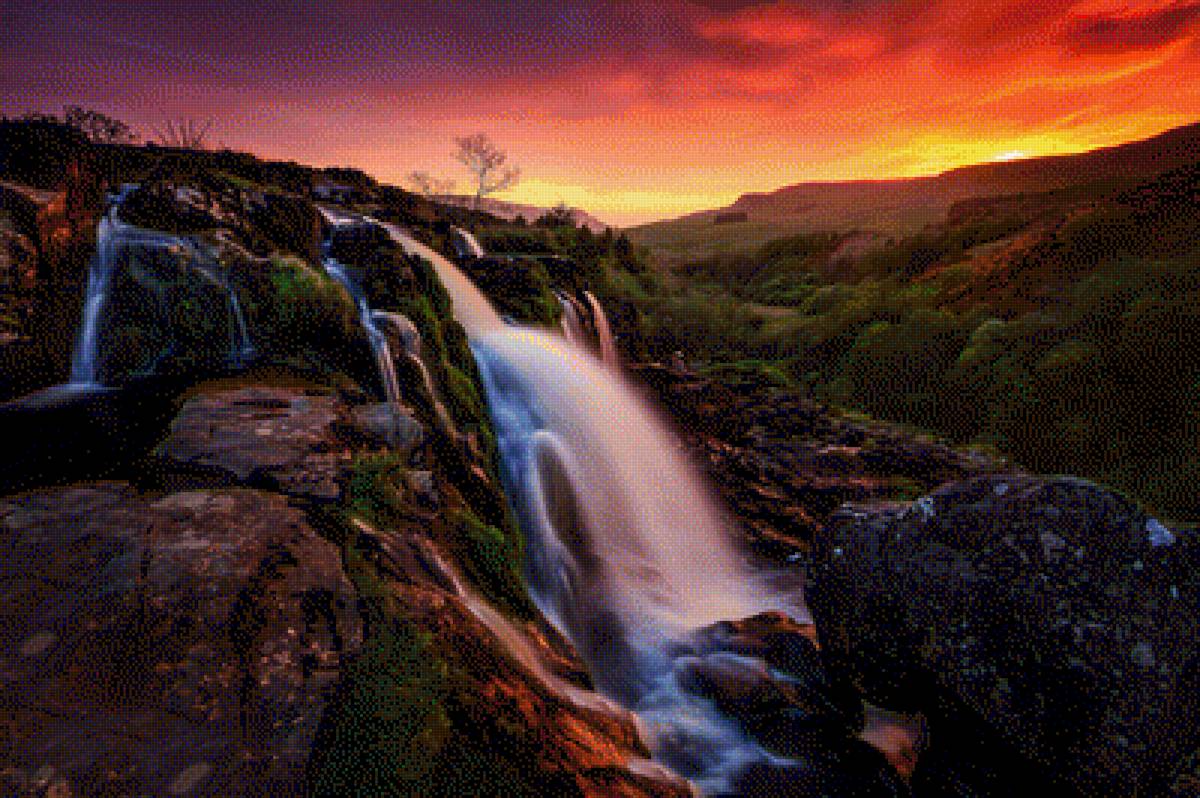 Водопад Стирлинг, Новая Зеландия - водопад - предпросмотр