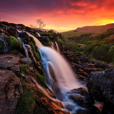 Схема вышивки «Водопад Стирлинг, Новая Зеландия»