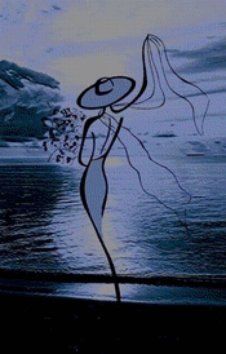 видение - закат, море, вечер - предпросмотр