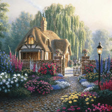 Схема вышивки «домик Ричарда Бернса»