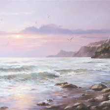 Схема вышивки «Морской закат»