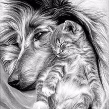 Схема вышивки «Друзья»