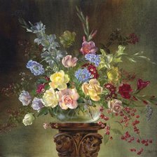 Схема вышивки «kvety vo váze»