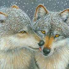 Схема вышивки «он и она»