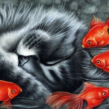 Схема вышивки «котишечка»