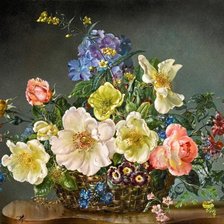 Схема вышивки «košík kvetov»