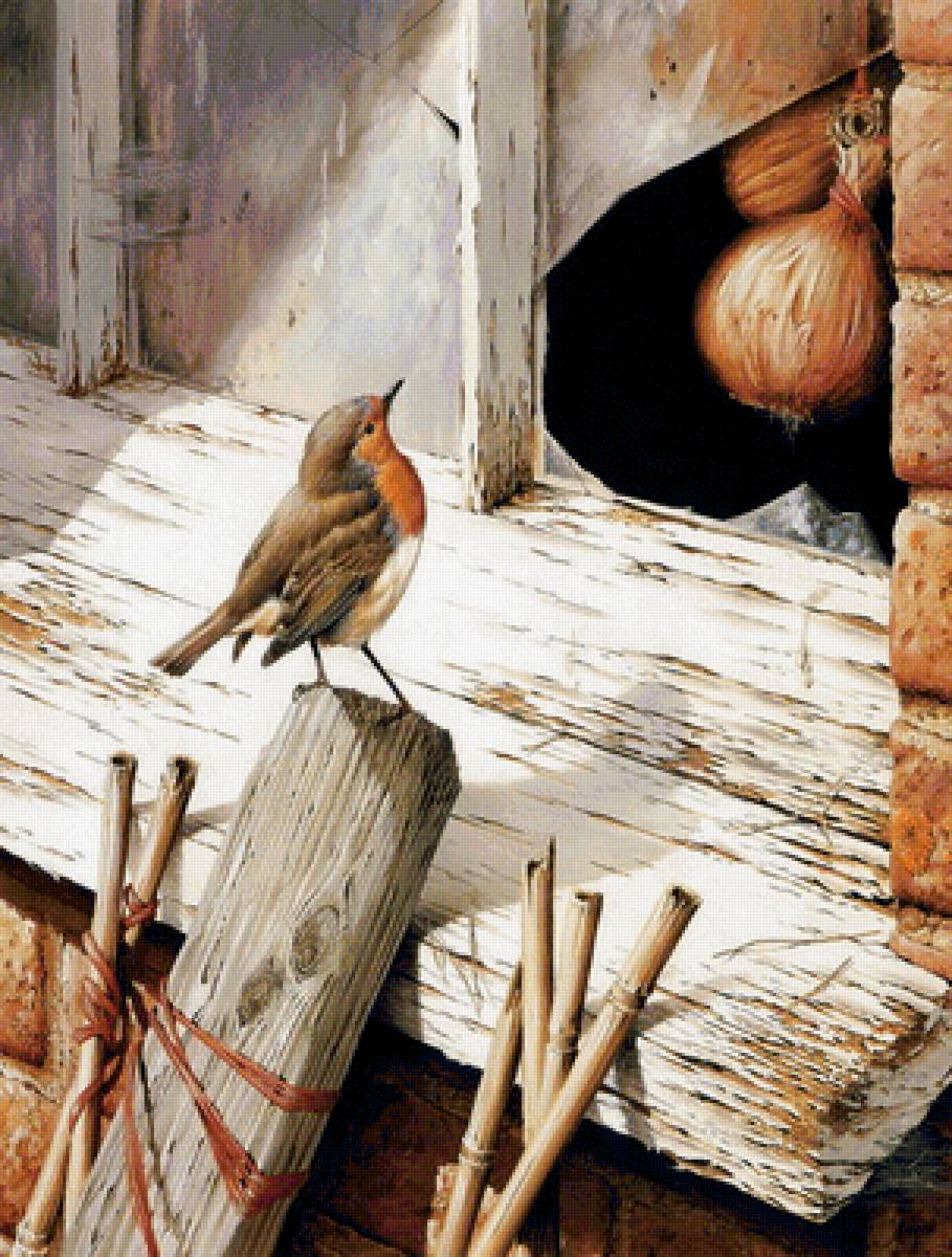 Птица - картина - предпросмотр