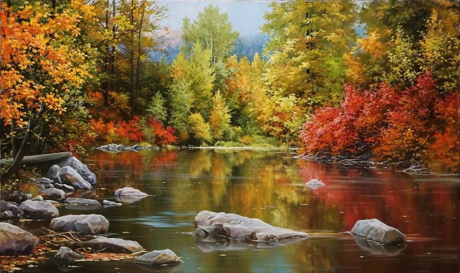 Золотая осень - природа, пейзаж - оригинал