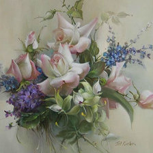 Схема вышивки «БУКЕТ ЦВЕТОВ»