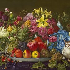 Схема вышивки «zátišie s ovocím»