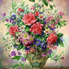 Схема вышивки «Цветы»