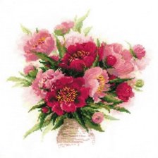 Схема вышивки «Пион»