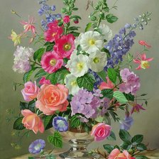 Схема вышивки «pekná kytica»