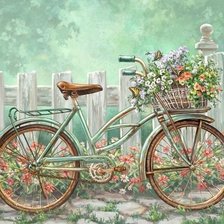 Схема вышивки «Bicicleta»