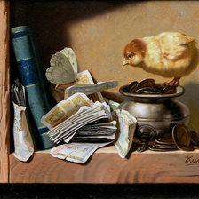 Схема вышивки «куры денег не клюют»