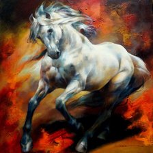 Схема вышивки «SV - biały rumak»