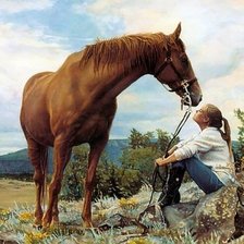 Схема вышивки «Друзья»