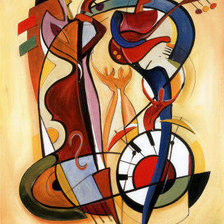 Схема вышивки «Музыкальная абстракция 5-1»