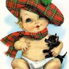 Схема вышивки «Menino e o Cão»