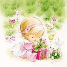 Схема вышивки «Девочка»