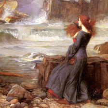 Схема вышивки «Миранда и буря»