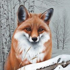 Схема вышивки «Лиса»