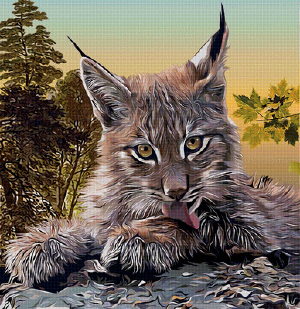 Мир животных - животное, оглушевич, арт, фэнтези, рысь - предпросмотр