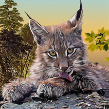 Схема вышивки «Мир животных»