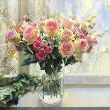 Схема вышивки «Букет роз»