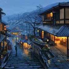 Схема вышивки «Улочка»