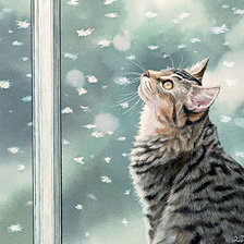 Схема вышивки «первый снег»