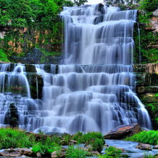 Схема вышивки «водопад»