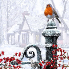 Схема вышивки «птичка»