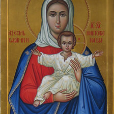 Схема вышивки «Аз есмь с вами и никтоже на вы (Леушинская)»