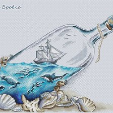 Схема вышивки «Море в бутылке 2»