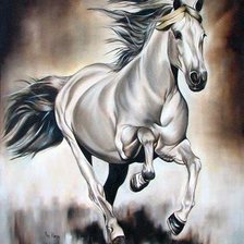 Схема вышивки «конь»