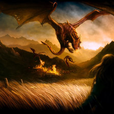 Схема вышивки «Дракон»