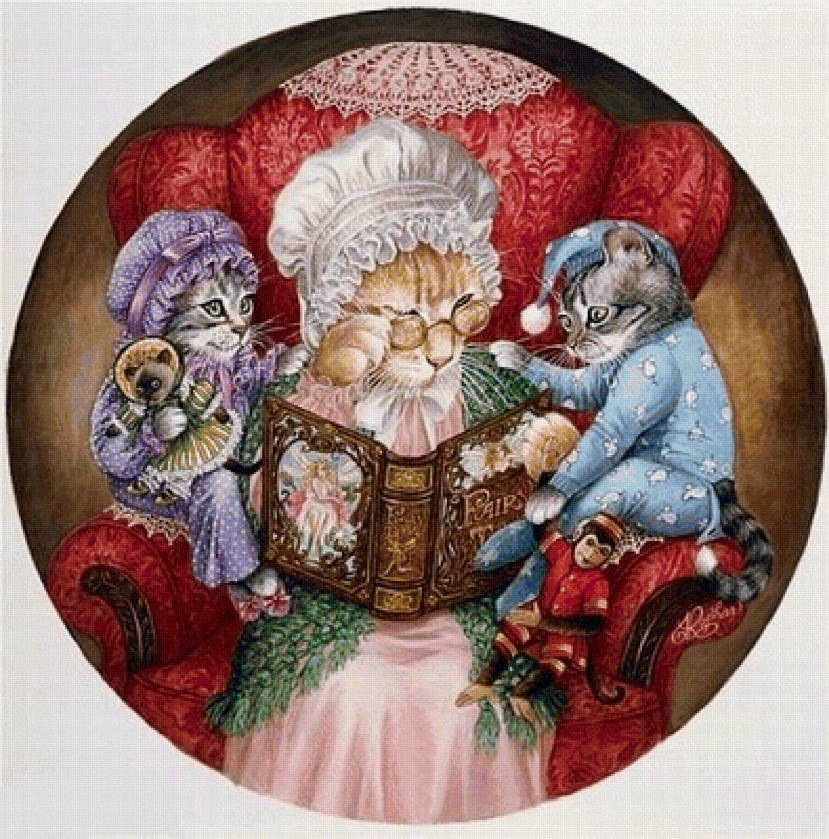 Бабушка - котики - предпросмотр