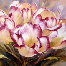 Схема вышивки «Тюльпаны»