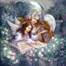 Схема вышивки «Музыка ангелов»