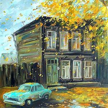 Схема вышивки «Старый двор.»