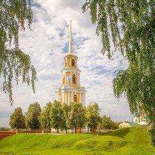 Схема вышивки «Колокольня Рязанского кремля.»