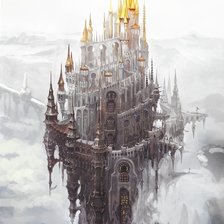 Схема вышивки «Замок»