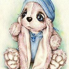 Схема вышивки «Зайка»