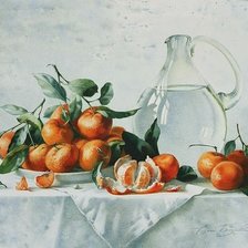 Схема вышивки «Мандарины»